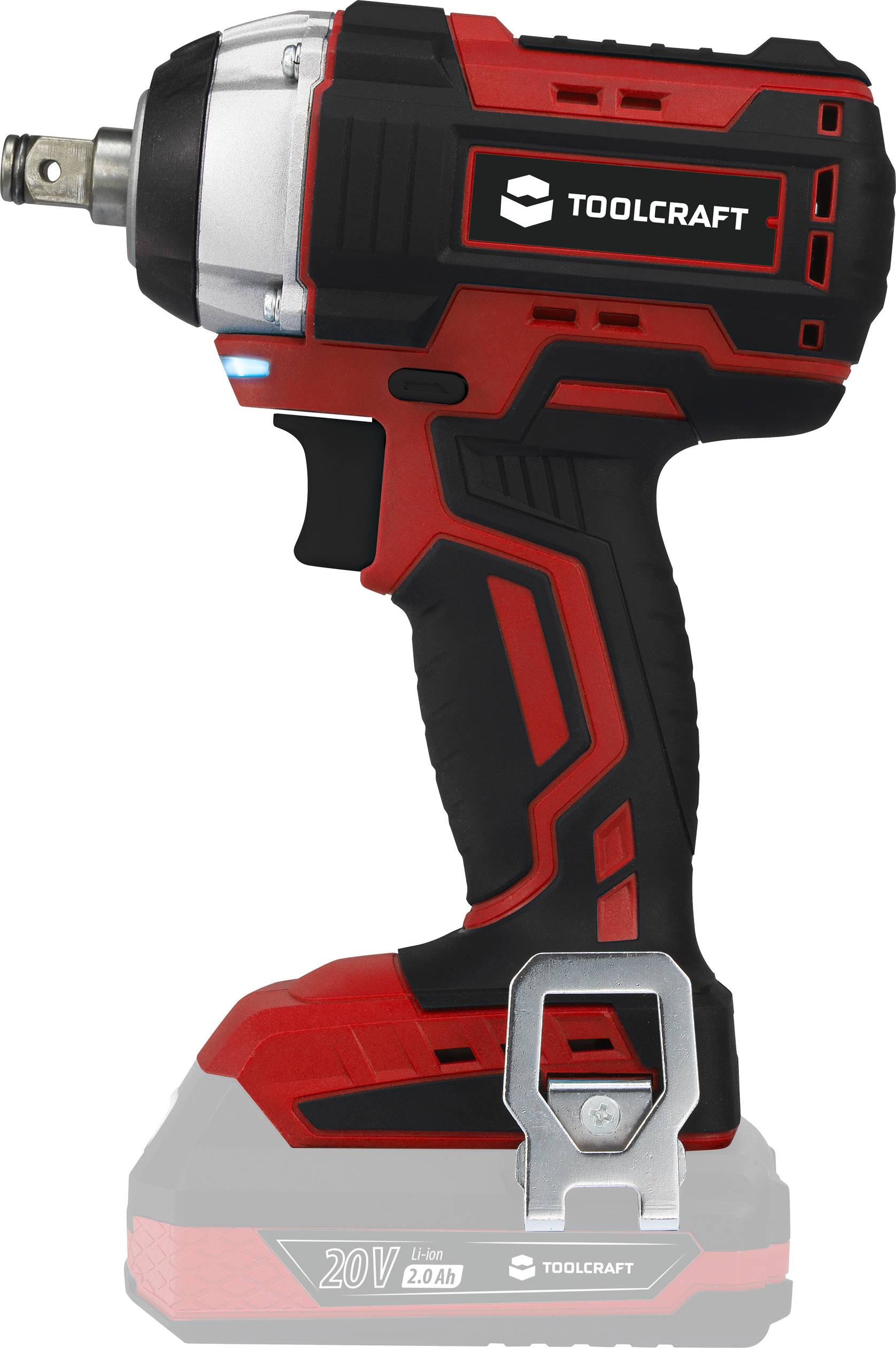 TOOLCRAFT TAWB-200 Radwechsel-Set - Kompressor 10 Bar + Akku-Schlagschrauber + Li-Ion-Akku 20 V/2Ah + Ladegerät 20V Li-Ion inkl