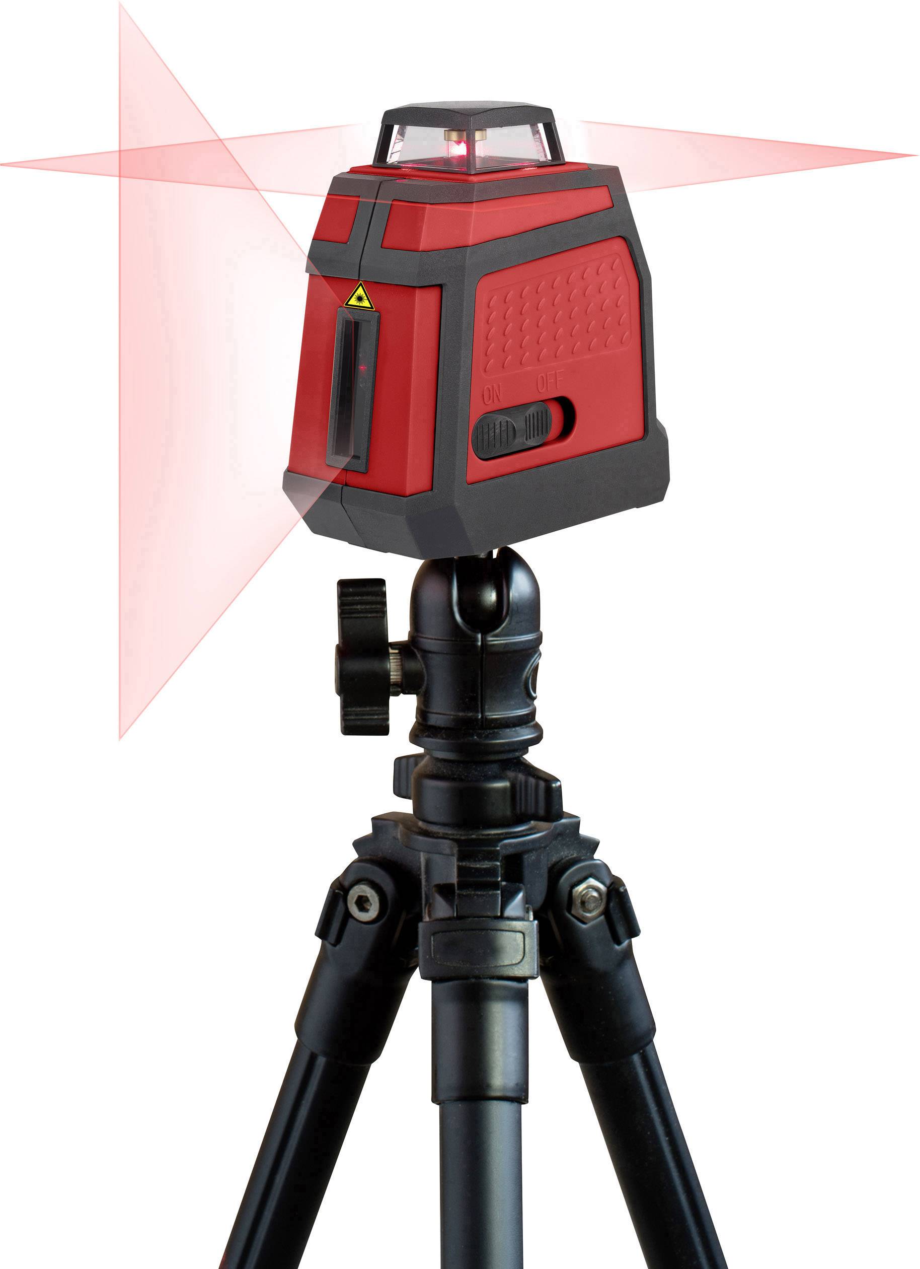 TOOLCRAFT CL18-360 Kreuzlinienlaser selbstnivellierend, inkl. Tasche, inkl. 360° Laser Reichweite (max.): 18m