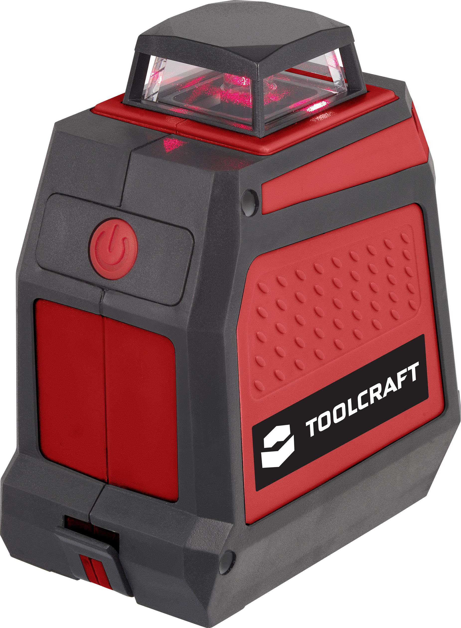 TOOLCRAFT CL18-360 Kreuzlinienlaser selbstnivellierend, inkl. Tasche, inkl. 360° Laser Reichweite (max.): 18m