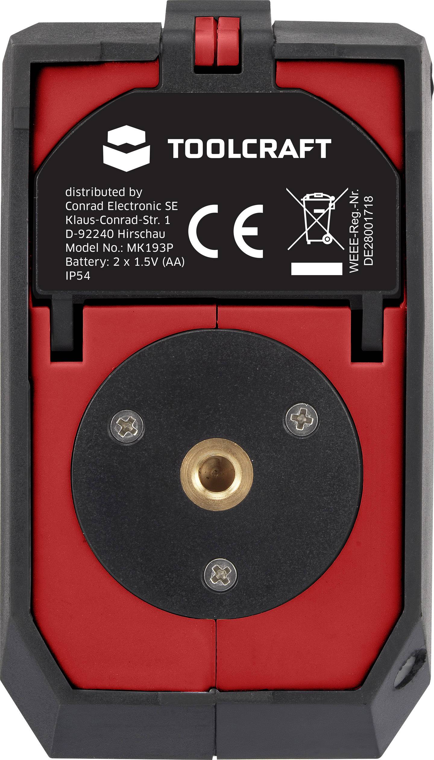 TOOLCRAFT CL18-360 Kreuzlinienlaser selbstnivellierend, inkl. Tasche, inkl. 360° Laser Reichweite (max.): 18m