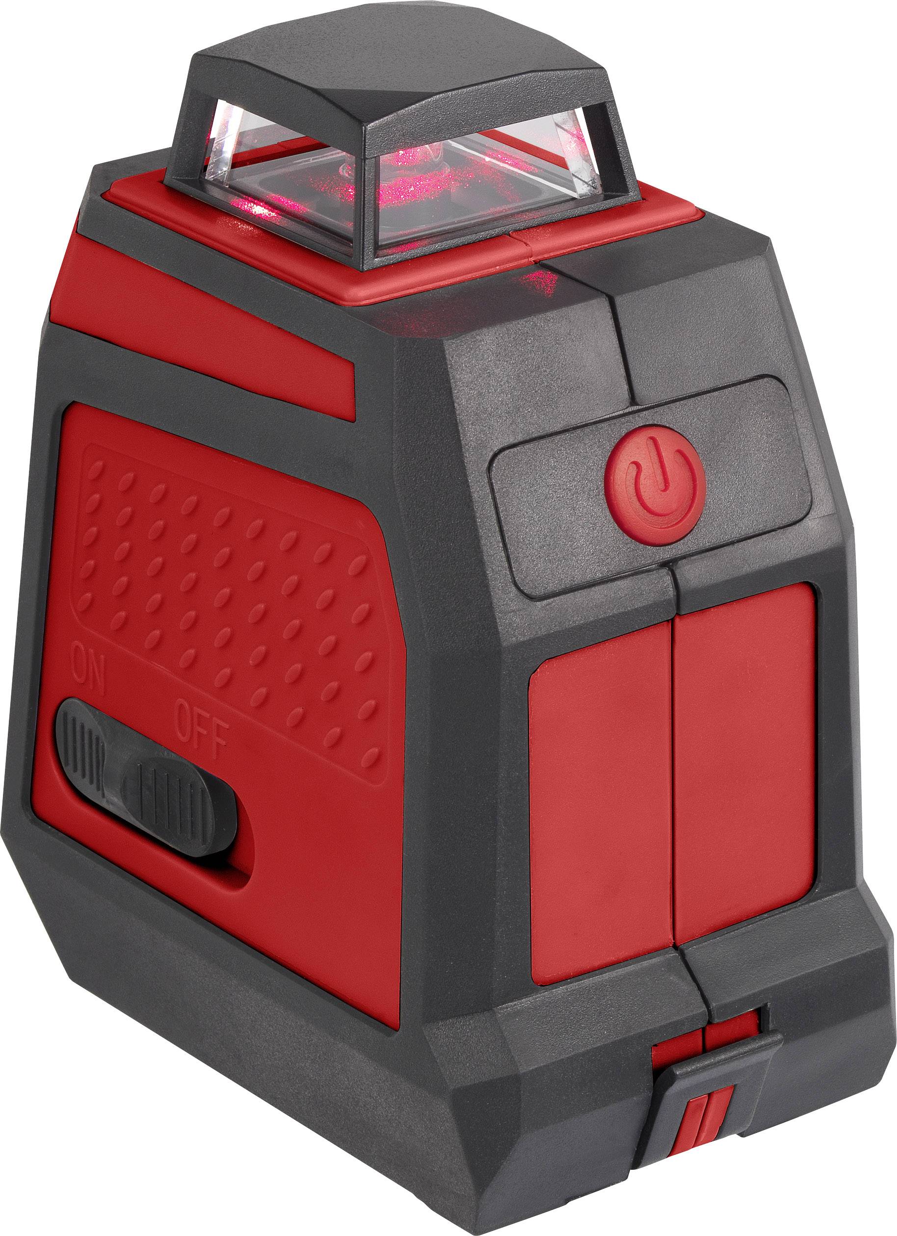 TOOLCRAFT CL18-360 Kreuzlinienlaser selbstnivellierend, inkl. Tasche, inkl. 360° Laser Reichweite (max.): 18m