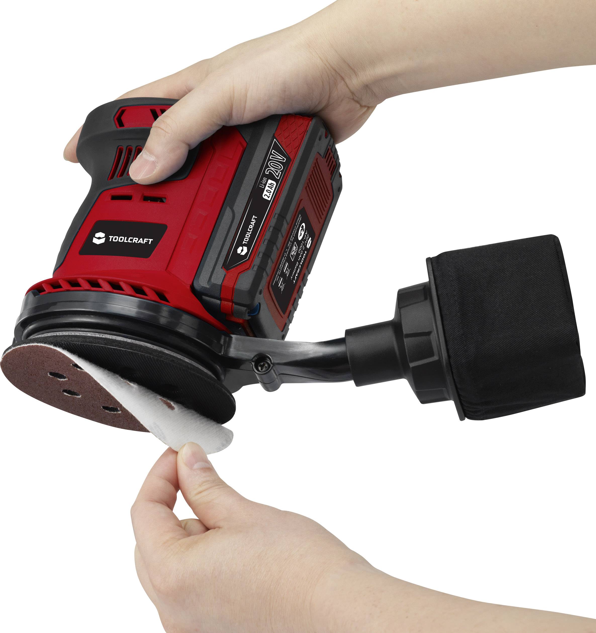 TOOLCRAFT ES-800 / TAWB-200 Akku-Exzenterschleifer Li-Ion ohne Akku