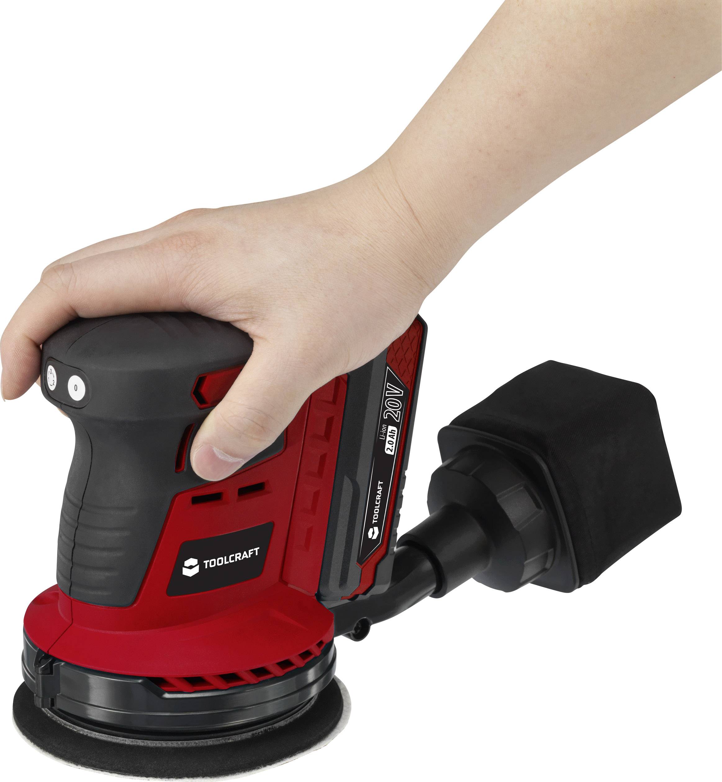 TOOLCRAFT ES-800 / TAWB-200 Akku-Exzenterschleifer Li-Ion ohne Akku