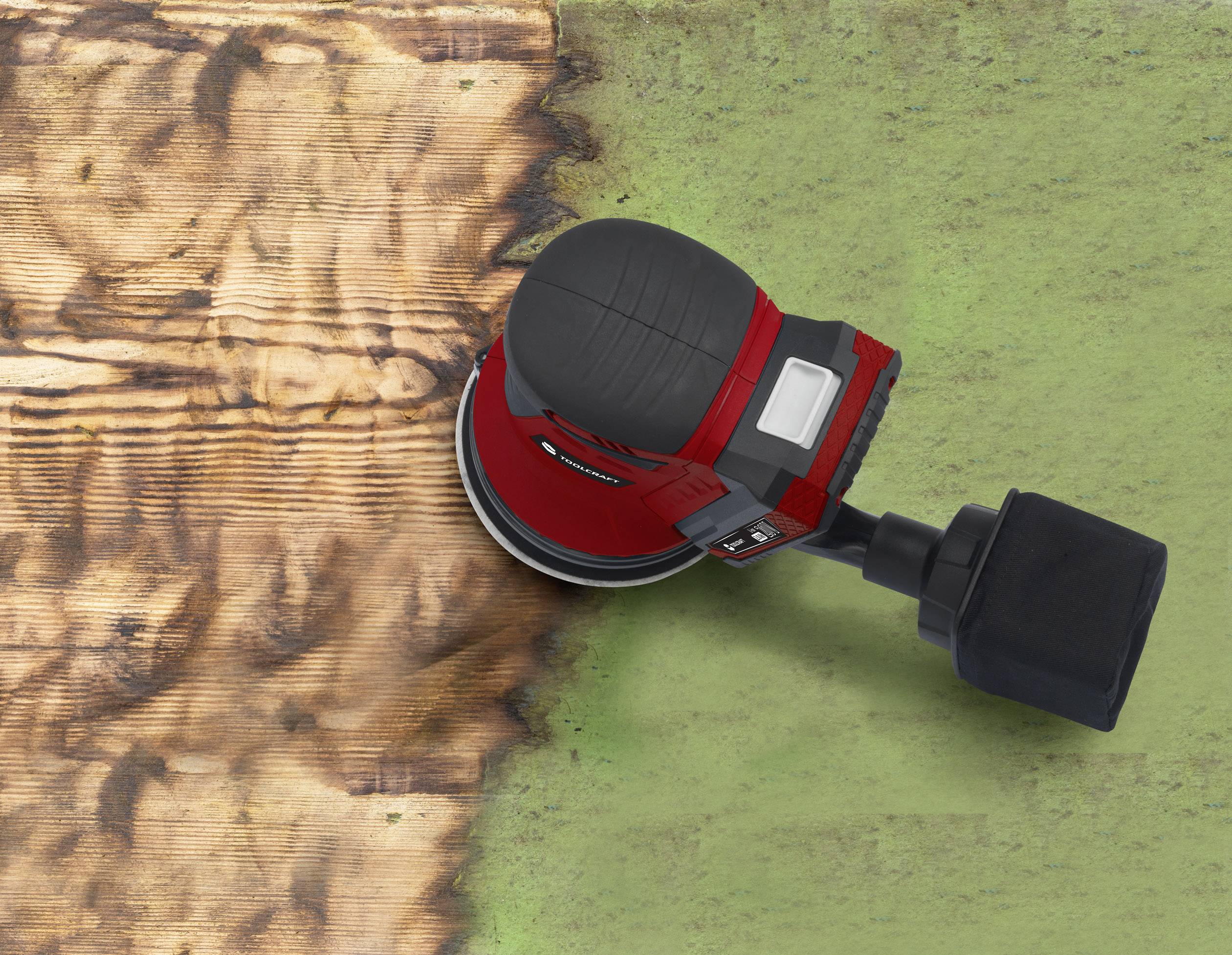 TOOLCRAFT ES-800 / TAWB-200 Akku-Exzenterschleifer Li-Ion ohne Akku