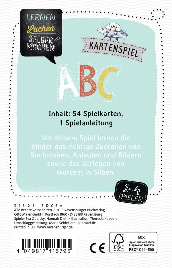 Ravensburger Kartenspiel ABC 41579