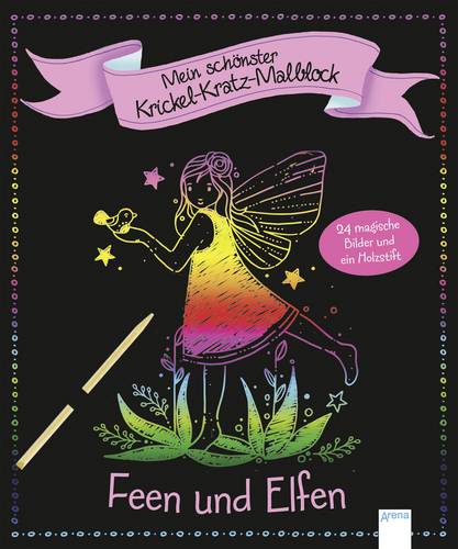 Mein schönster Krickel-Kratz-Malblock - Feen und Elfen 71354-0