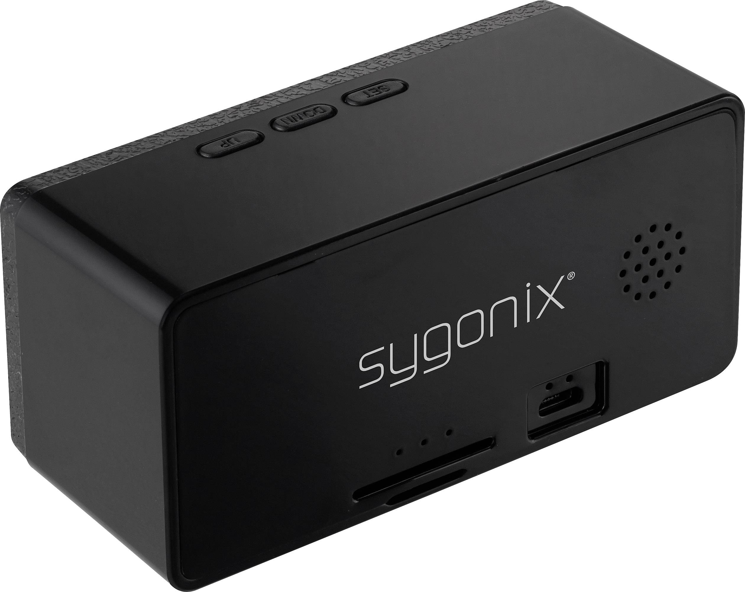 Sygonix SY-3764164 Überwachungskamera in der Tischuhr 32GB 1920 x 1080 Pixel