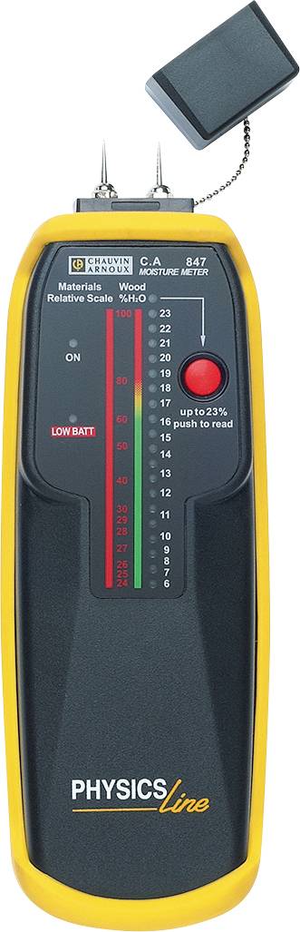 Chauvin Arnoux C.A 847 Materialfeuchtemessgerät Messbereich Baufeuchtigkeit (Bereich) 6 bis 100% Messbereich Holzfeuchtigkeit