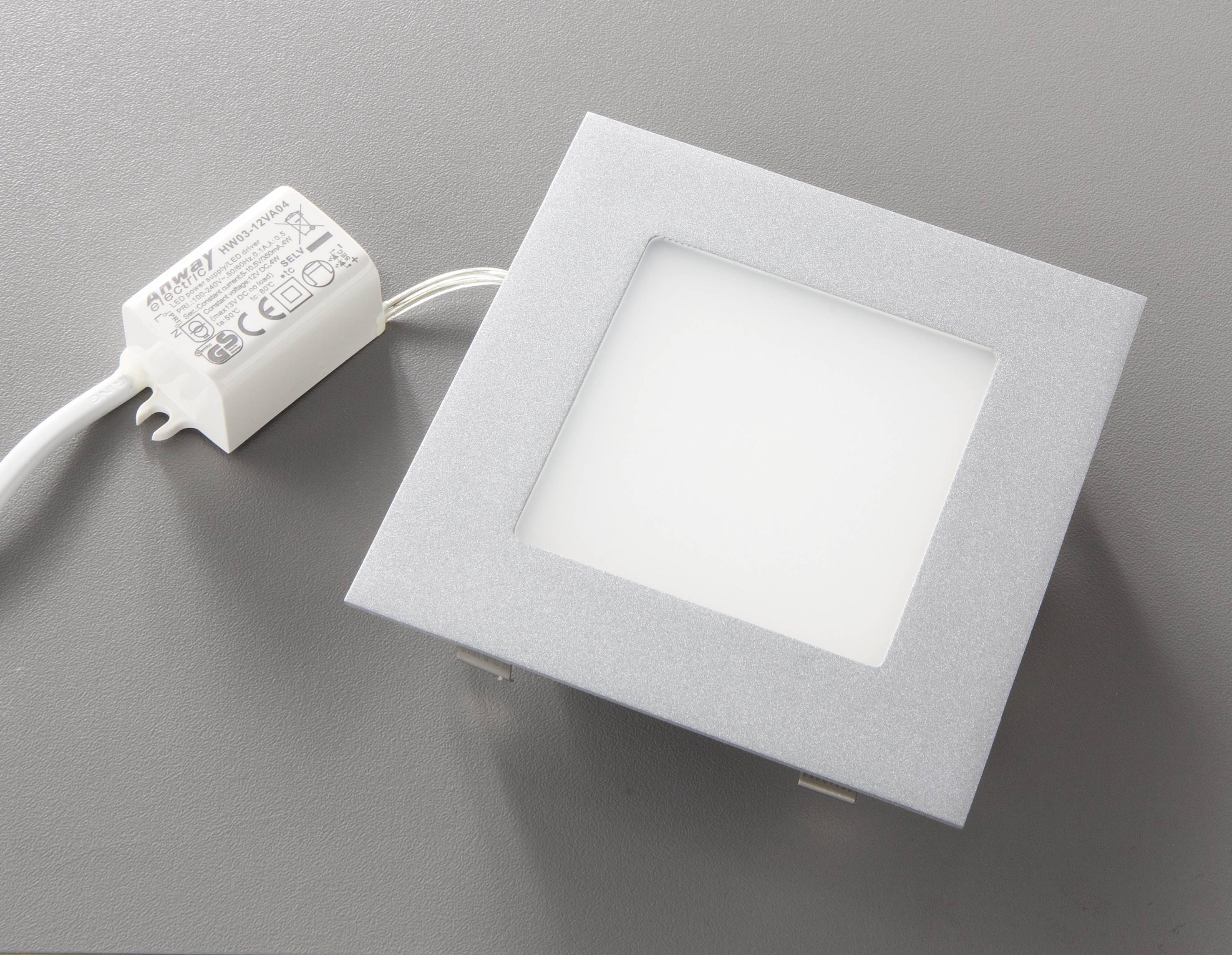 Heitronic 27635 LED-Einbauleuchte LED LED fest eingebaut 3.5W Edelstahl (gebürstet)