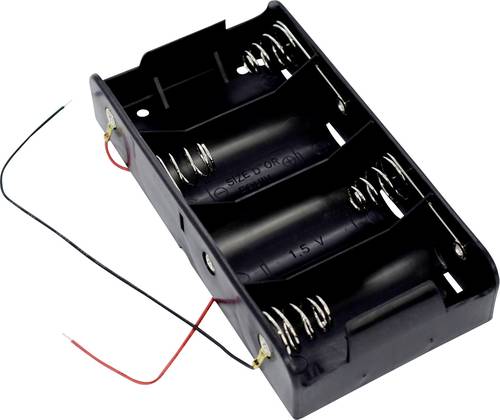 Takachi SN 1-4 Batteriehalter 4x Mono (D) Kabel (L x B x H) 137.4 x 71.6 x 28.5mm