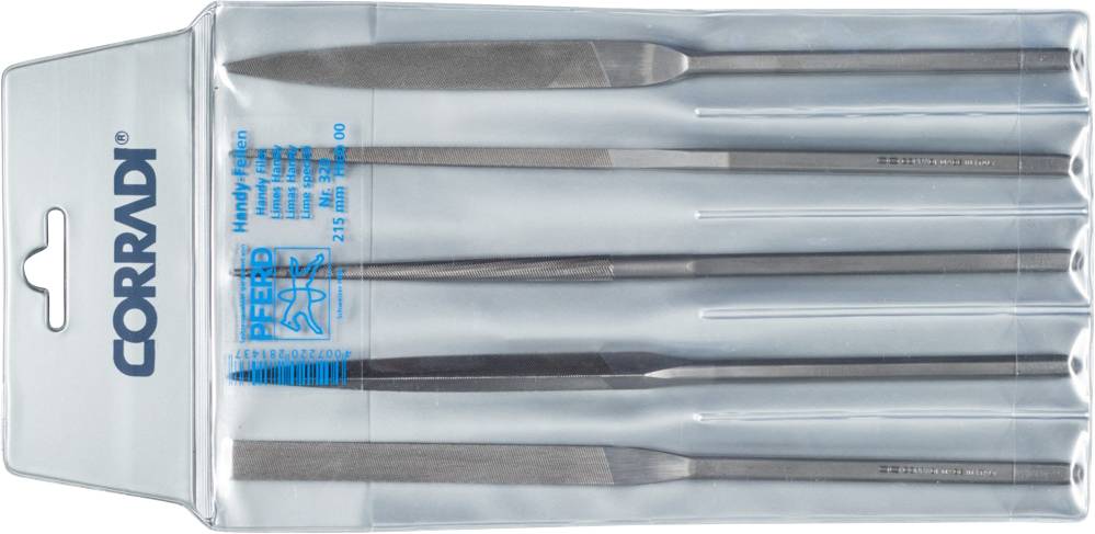 PFERD 19503201 CORRADI Handy-Feilen-Set Schweizer Hieb 00 Länge 215mm 1St.