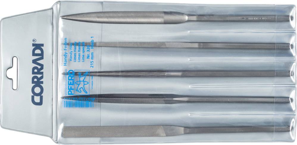 PFERD 19503203 CORRADI Handy-Feilen-Set Schweizer Hieb 1 Länge 215mm 1St.