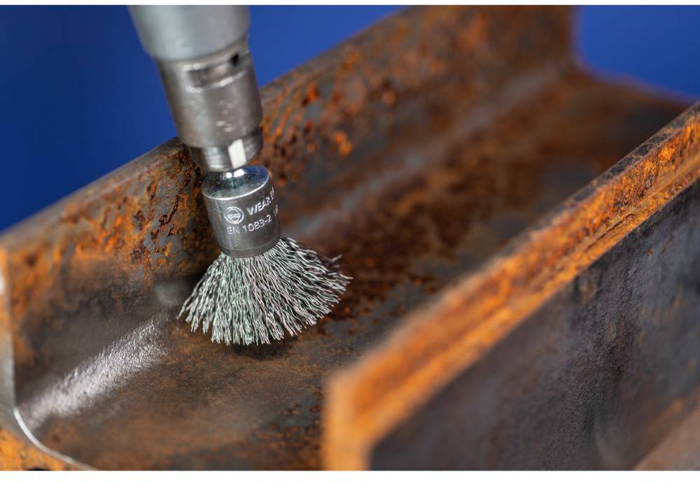 PFERD TOOLS Pinselbürste mit Schaft, ungezopft PBU 1516/6 ST 0,20 Pbu 43203005 10St.