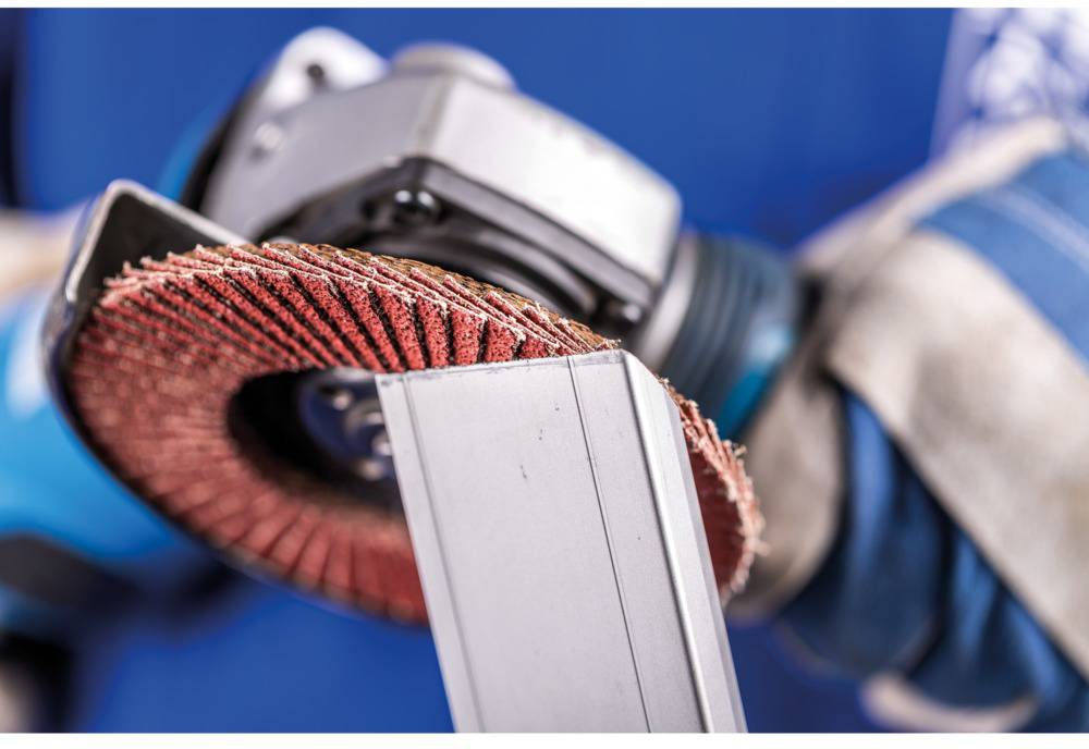 PFERD 67654125 A-Cool Sg Inox + Alu Fächerschleifscheibe Durchmesser 125mm Bohrungs-Ø 22.23mm 10St.