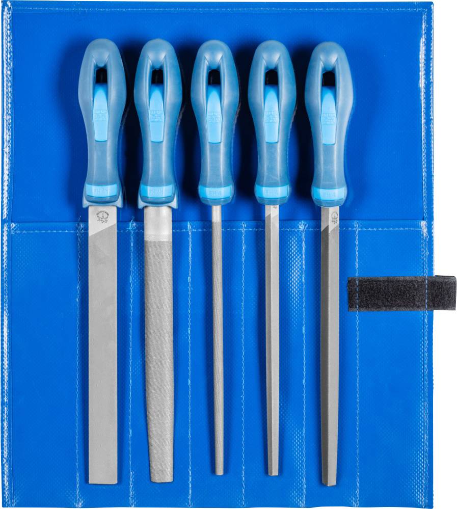 PFERD TOOLS 11800531 Werkstattfeilen-Set Hieb 1 in PVC-Rolltasche Länge 200mm 1St.