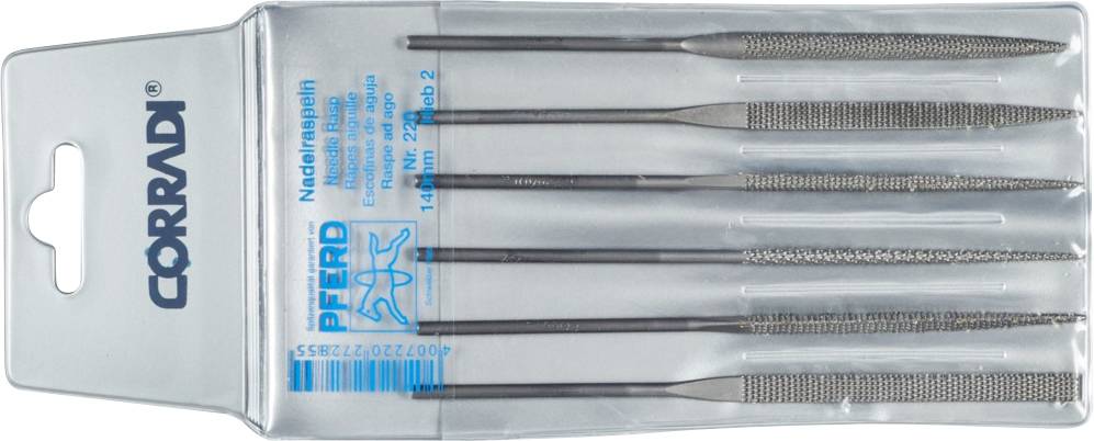 PFERD 12332144 CORRADI Nadelraspel-Set Schweizer Hieb 2 Länge 140mm 1St.