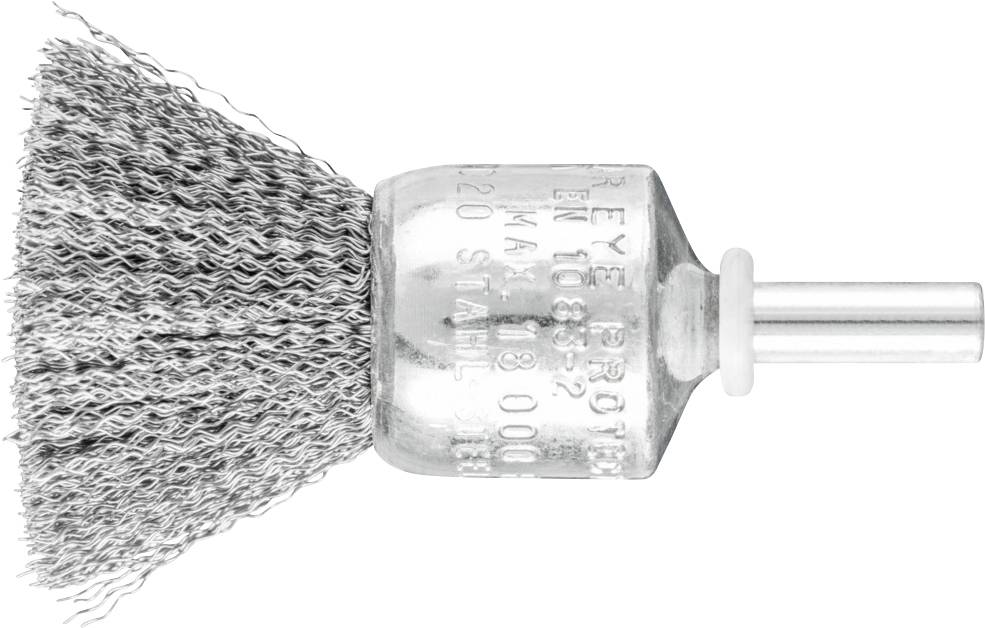 PFERD TOOLS Pinselbürste mit Schaft, ungezopft PBU 2022/6 ST 0,20 Pbu 43202005 10St.
