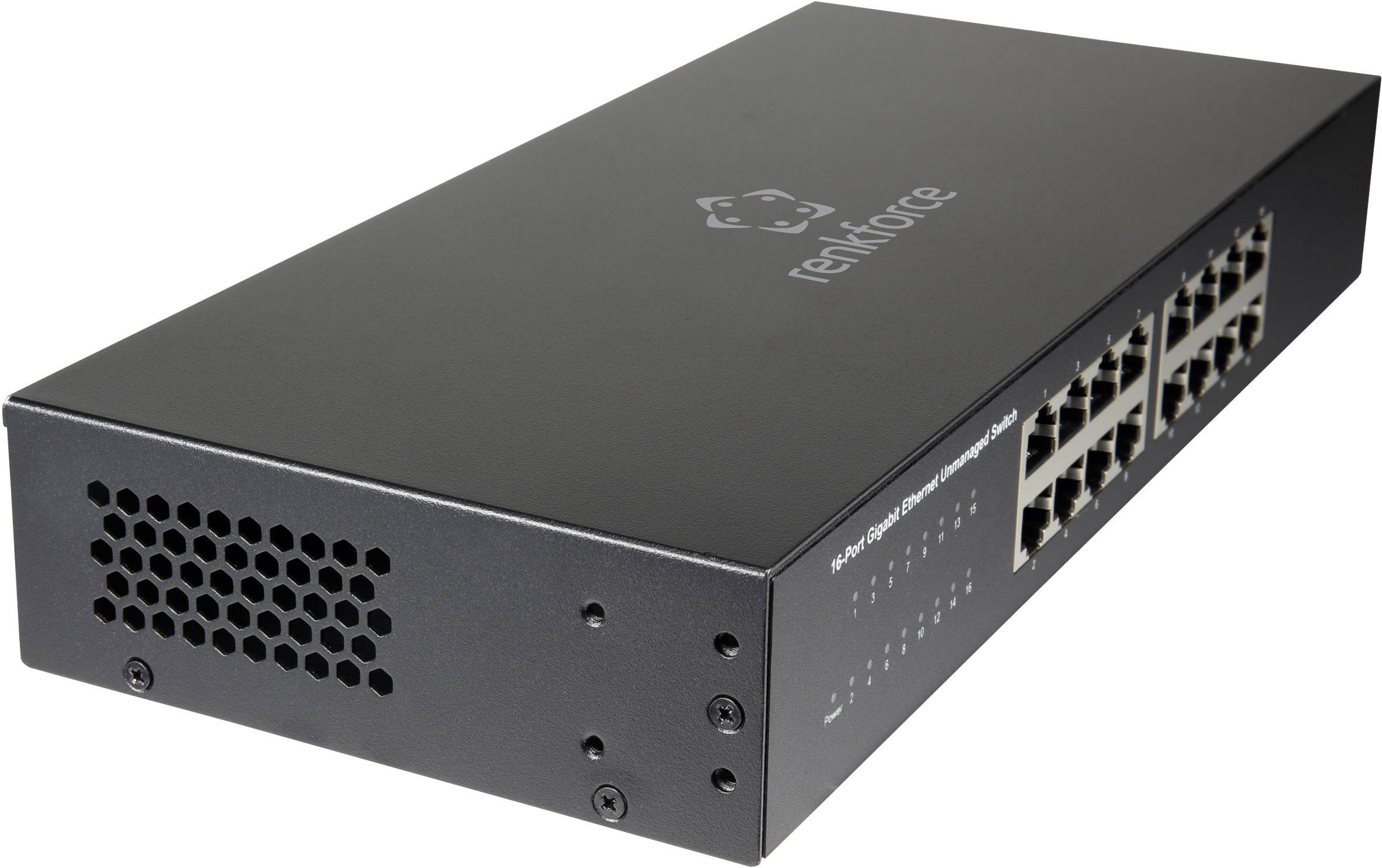 Renkforce Netzwerk Switch 16 Port 10 / 100 / 1000MBit/s