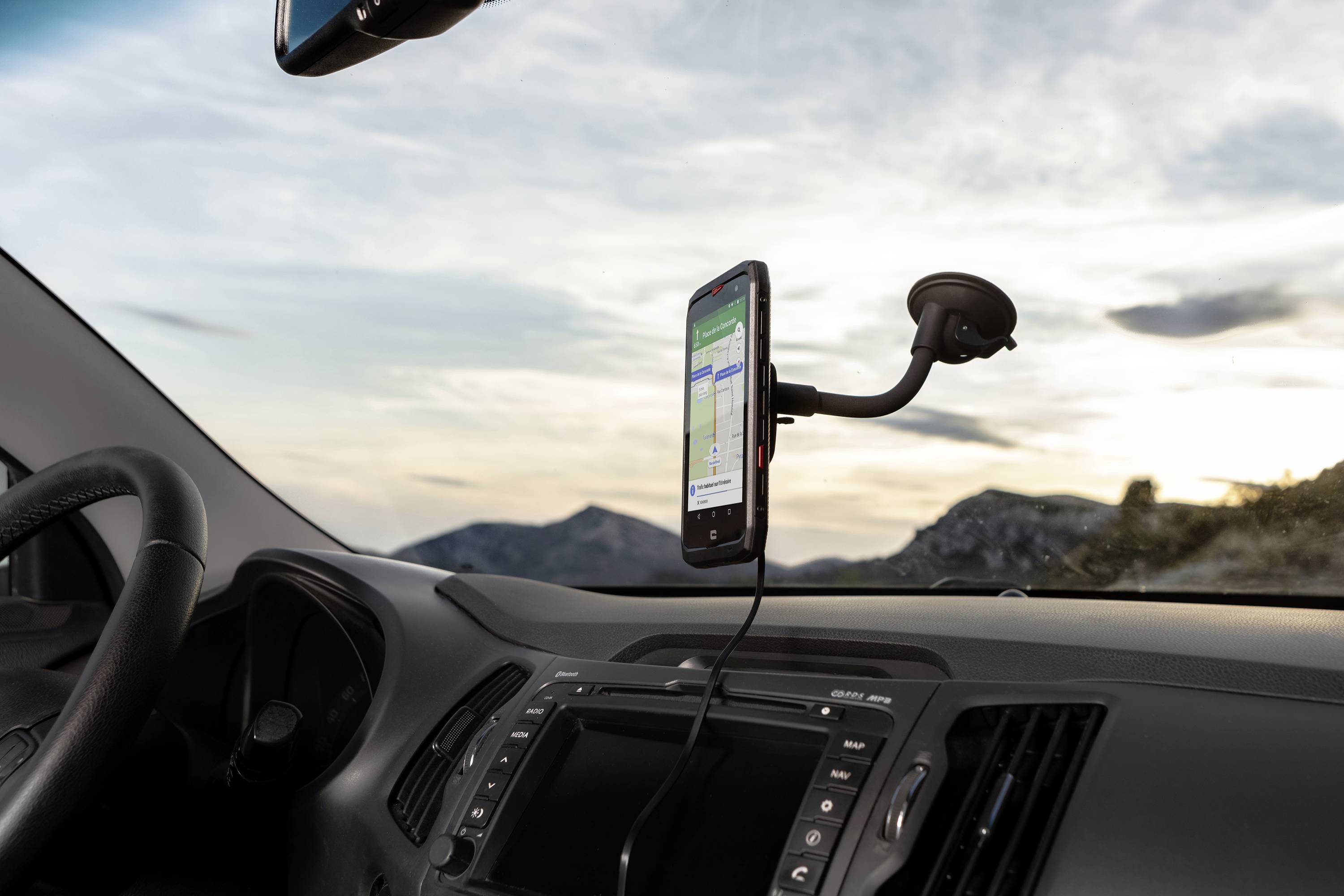 Crosscall X-Car Lüftungsgitter, Saugnapf Handy-Kfz-Halterung 360° drehbar