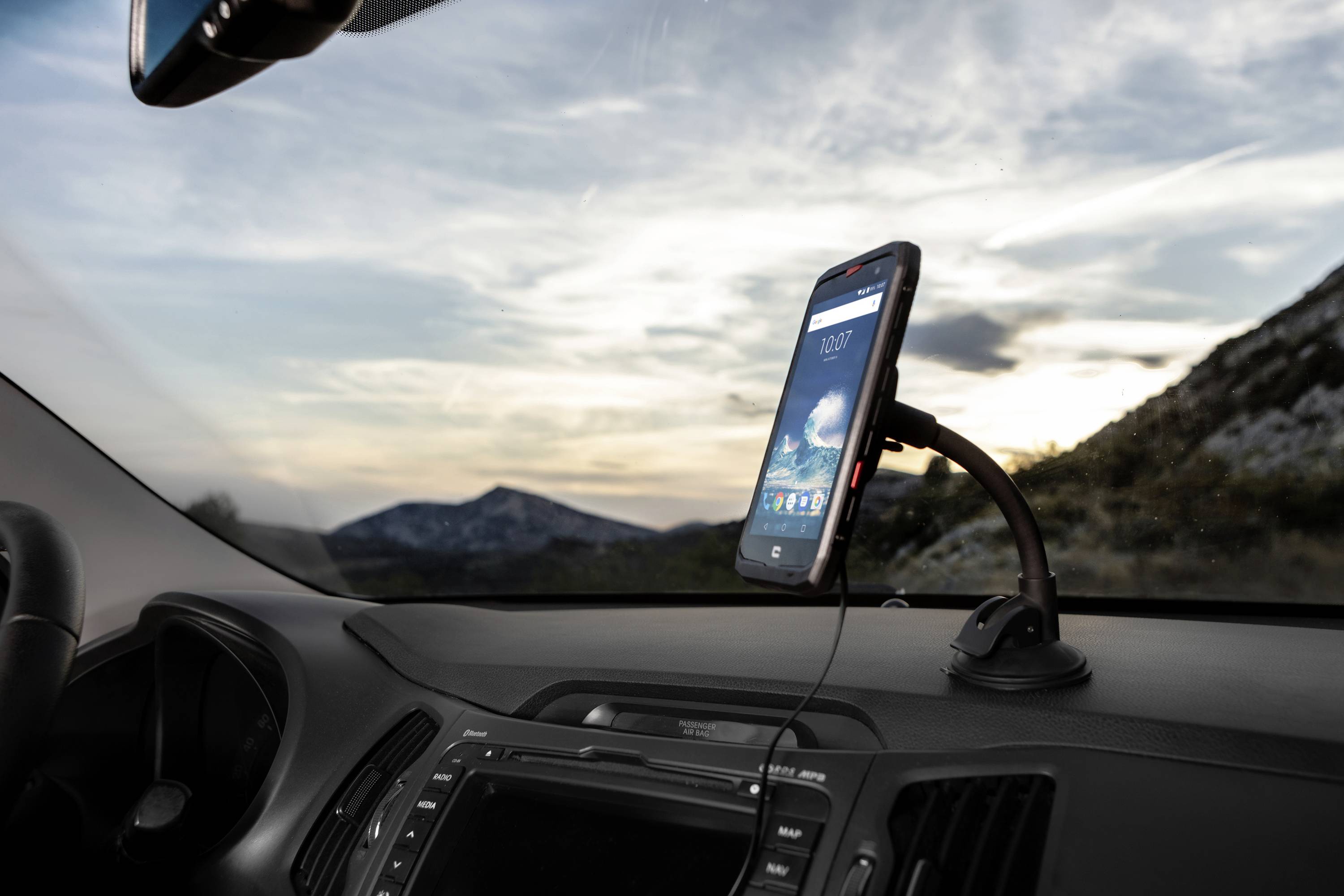 Crosscall X-Car Lüftungsgitter, Saugnapf Handy-Kfz-Halterung 360° drehbar