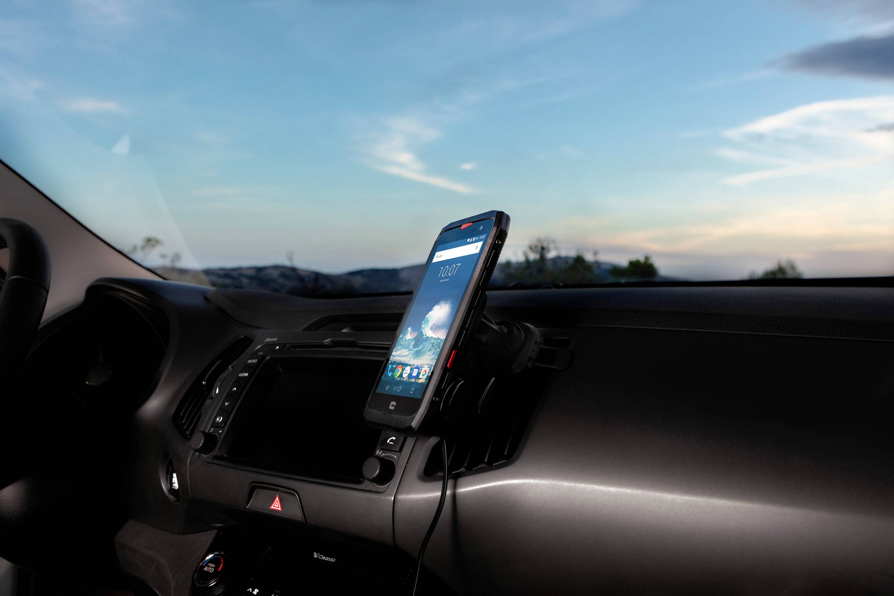 Crosscall X-Car Lüftungsgitter, Saugnapf Handy-Kfz-Halterung 360° drehbar