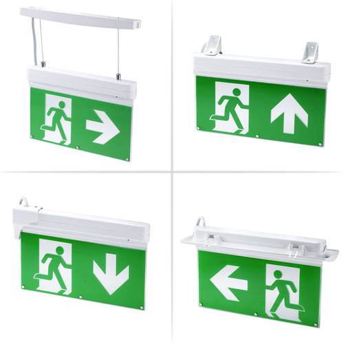 Beltrona LED Fluchtweg-Notbeleuchtung MEXM82503ZB - Deckenmontage Mit Aluminium Profil