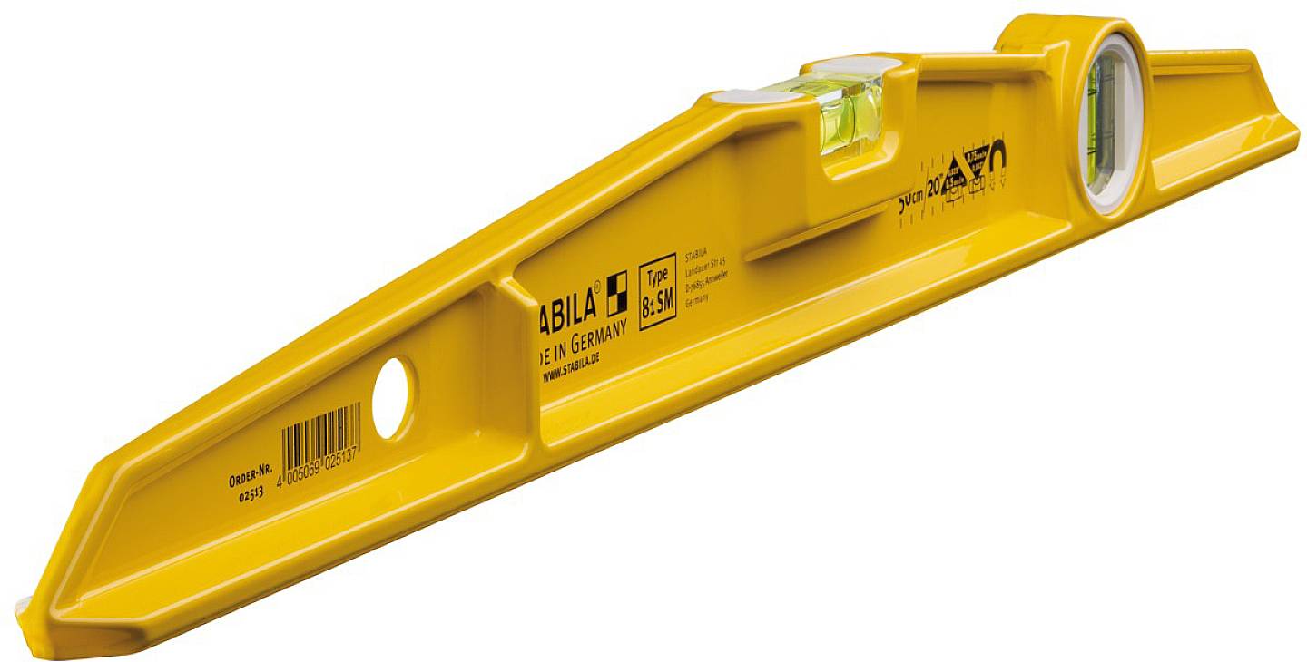 Stabila Type 81 SM 2513 Leichtmetall-Wasserwaage mit Magnet 50 cm