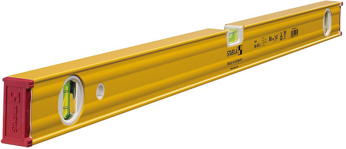 Stabila Type 80 AS-2 19171 Leichtmetall-Wasserwaage 80cm