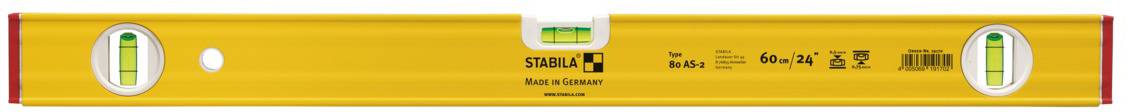 Stabila Type 80 AS-2 19172 Leichtmetall-Wasserwaage 100cm