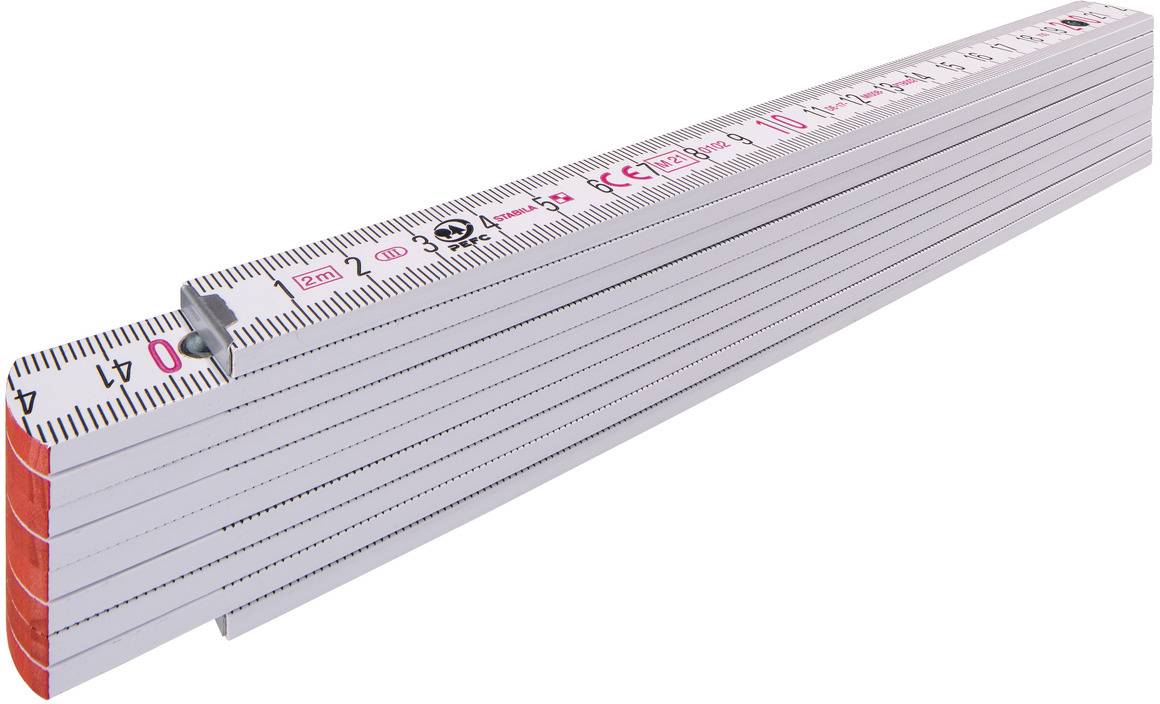 Stabila Type 1707 1334 Maßstab 2 m Buchenholz