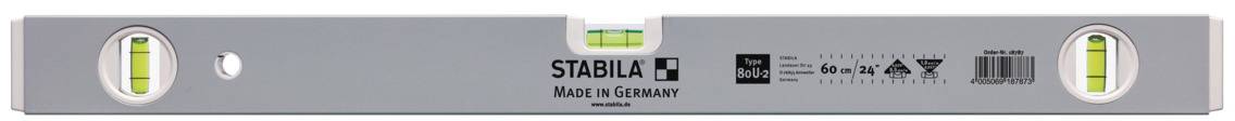 Stabila Type 80 U-2 18792 Leichtmetall-Wasserwaage 180cm