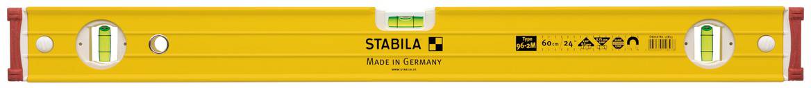 Stabila Type 96-2M 15858 Leichtmetall-Wasserwaage mit Magnet 200cm