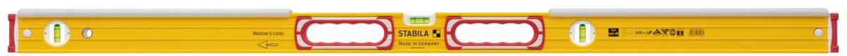 Stabila Type 196-2 K 16406 Leichtmetall-Wasserwaage 122cm