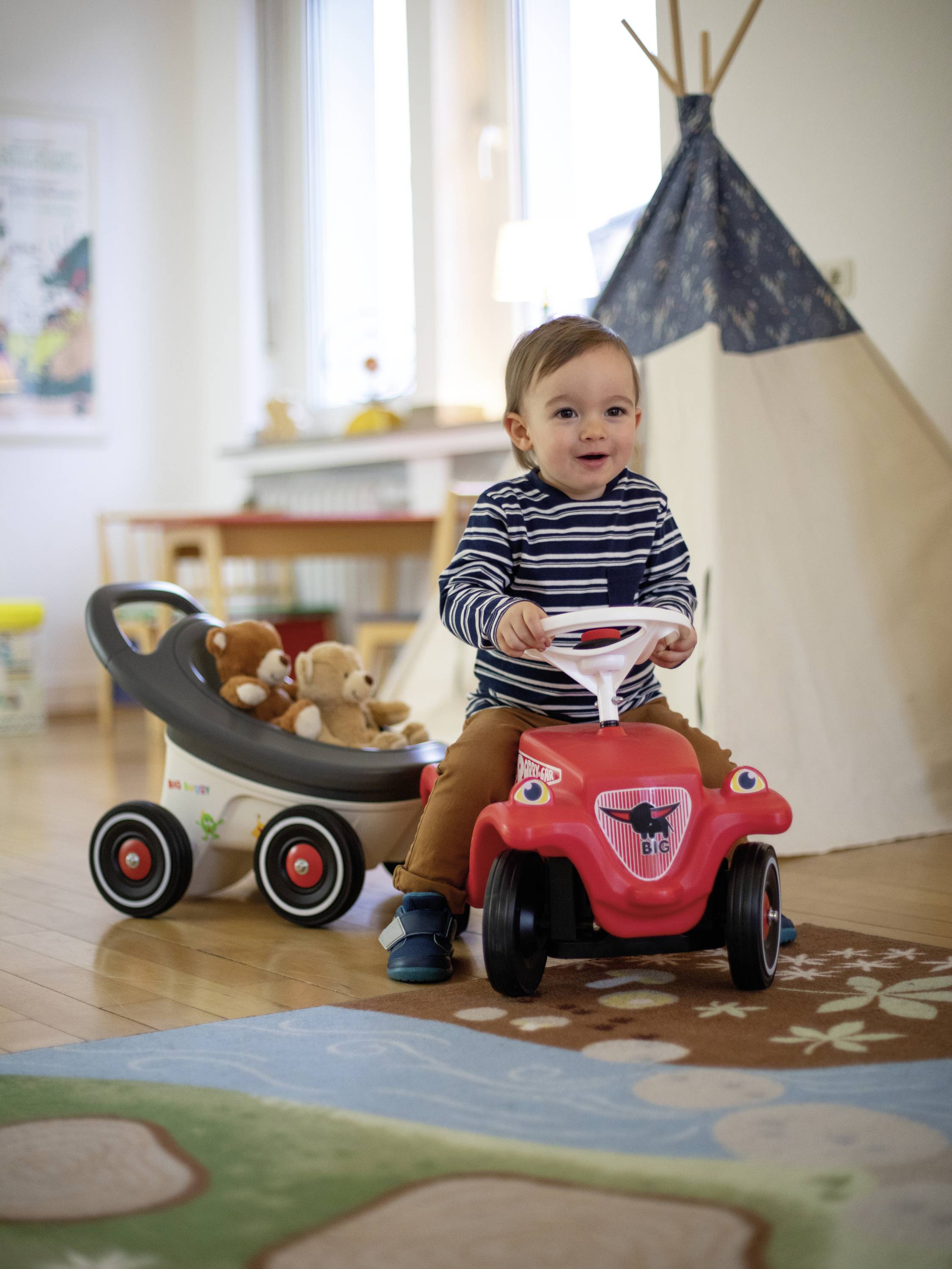 BIG Buggy 3-in-1, Lauflernwagen