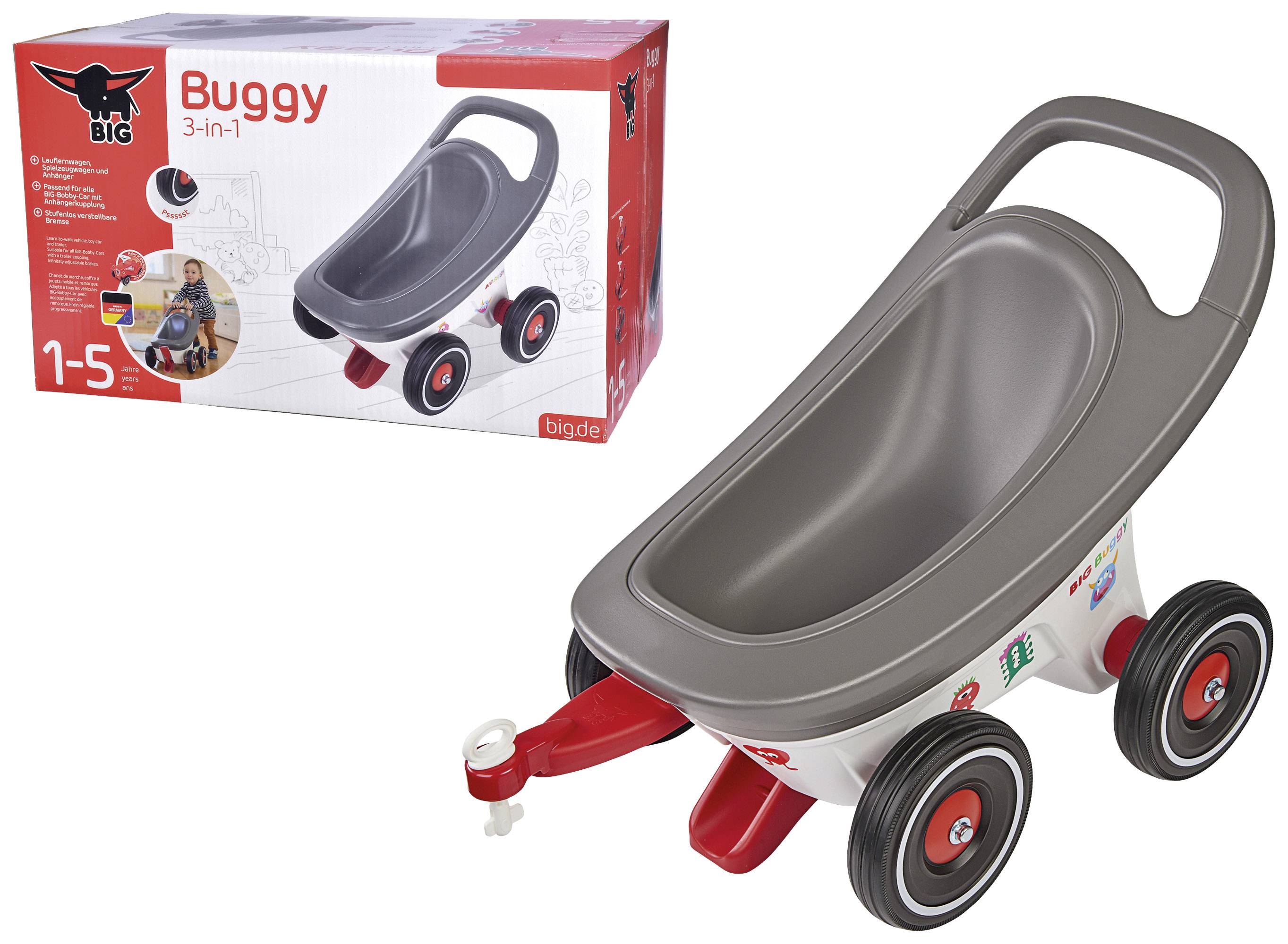 BIG Buggy 3-in-1, Lauflernwagen
