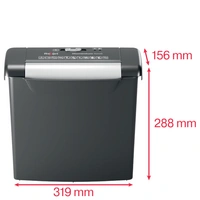 Rexel Momentum S206 Aktenvernichter 6 Blatt Streifenschnitt 6 mm P-2 9 l Vernichtet auch Heftklamme Rexel Momentum S206 Aktenvernichter 6 Blatt Streifenschnitt 6 mm P-2 9 l Vernichtet auch Heftklamme
