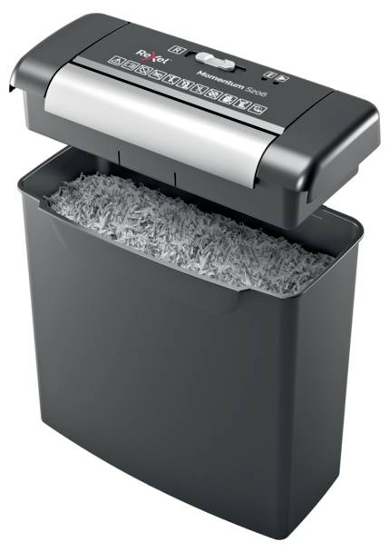 Rexel Momentum S206 Aktenvernichter 6 Blatt Streifenschnitt 6 mm P-2 9 l