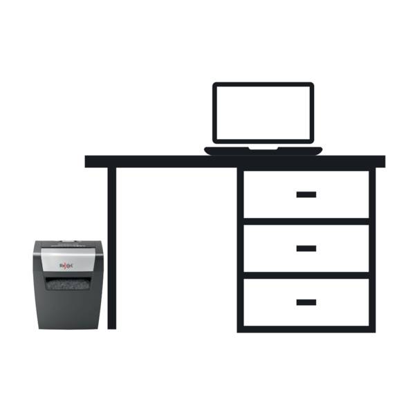 Rexel Momentum X406 Aktenvernichter 6 Blatt Mikroschnitt 4 x 28 mm P-4 15 l Vernichtet auch Heftklammern, Büroklammern