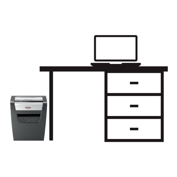 Rexel Momentum X410 Aktenvernichter 10 Blatt Mikroschnitt 4 x 28mm P-4 23l Vernichtet auch Heftklammern, Büroklammern