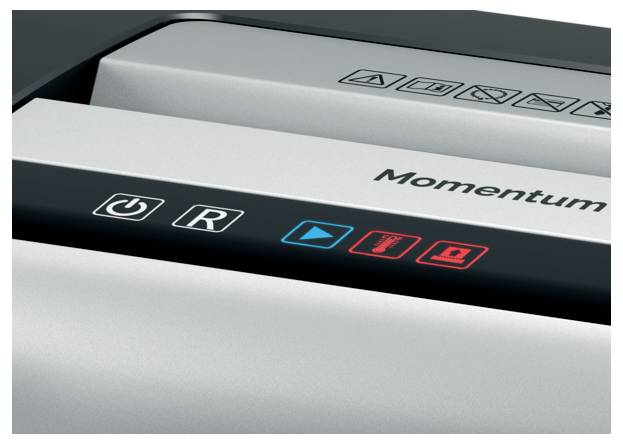 Rexel Momentum M510 Aktenvernichter 10 Blatt Mikroschnitt 2 x 15 mm P-5 23 l Vernichtet auch Heftkl