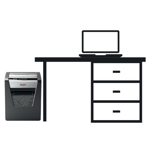Rexel Momentum X415 Aktenvernichter 15 Blatt Mikroschnitt 4 x 40 mm P-4 23 l Vernichtet auch Heftklammern, Büroklammern