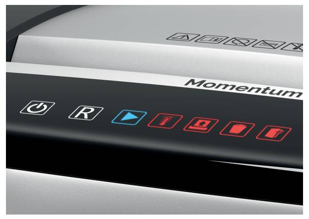 Rexel Momentum M515 Aktenvernichter 15 Blatt Mikroschnitt 2 x 15 mm P-5 30 l Vernichtet auch Heftkl