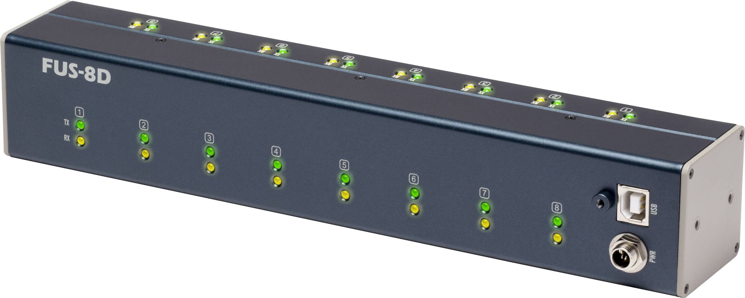 Renkforce 8 Port Seriell-Hub Schwarz