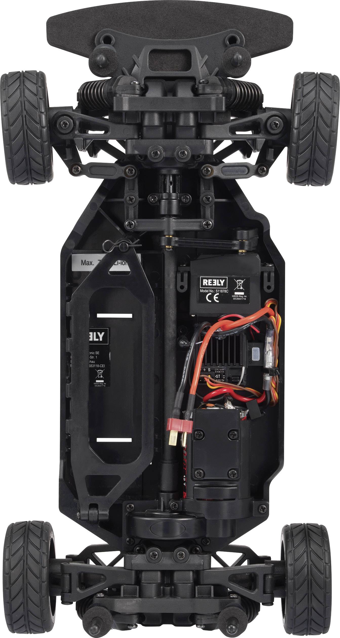 Reely TQ-Racer Brushed 1:10 RC Einsteiger Modellauto Elektro Straßenmodell Allradantrieb (4WD) 100% RtR 2,4GHz inkl. Akku