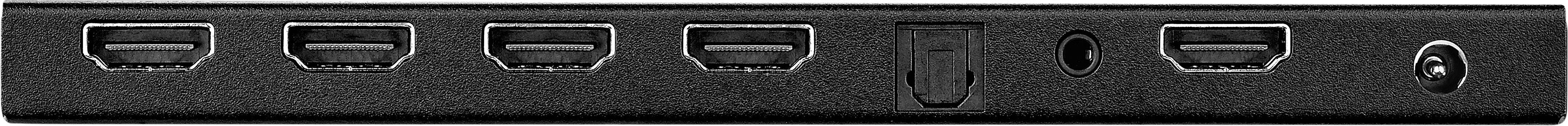 SpeaKa Professional 4 Port HDMI-Splitter mit eingebautem Konverter 4096 x 2160 Pixel Schwarz