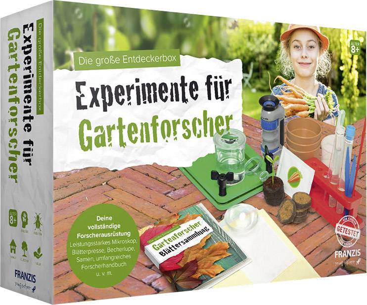 Franzis Verlag 67025 Experimente für Gartenforscher Experimentier-Set ab 8 Jahre