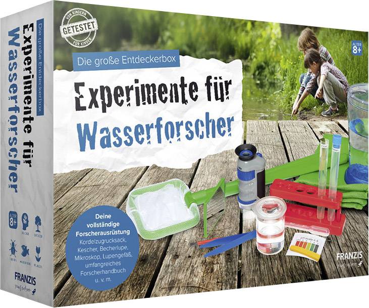 Franzis Verlag 67033 Experimente für Wasserforscher Experimentier-Set ab 8 Jahre