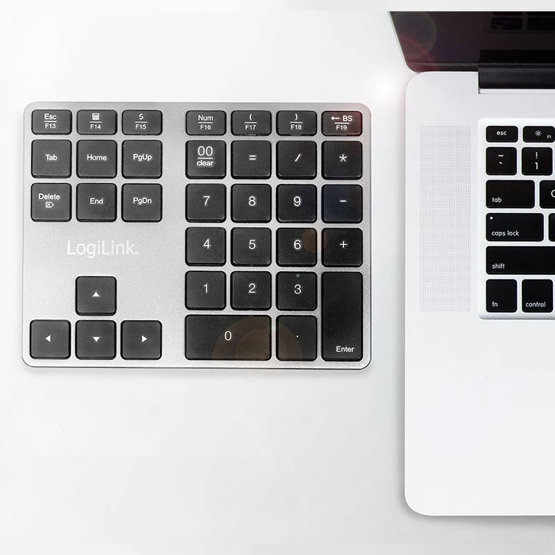 LogiLink ID0187 Bluetooth® Nummernblock Silber