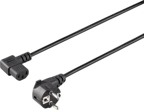 Sygonix SY-5042718 Kaltgeräte Anschlusskabel Schwarz 1.50 m
