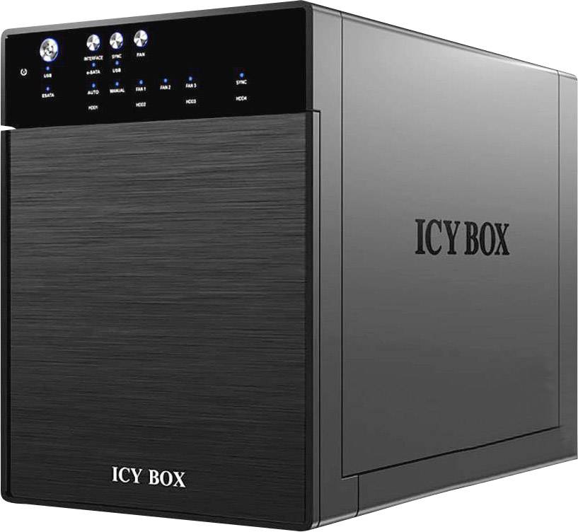 ICY BOX IB-3640SU3-1 8.9 cm (3.5 Zoll) Festplattengehäuse 3.5 Zoll USB-A (USB 3.2 Gen 1), eSATA